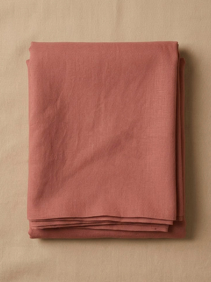 Onion Pink Linen Blend Printed Unstitched Dress Material