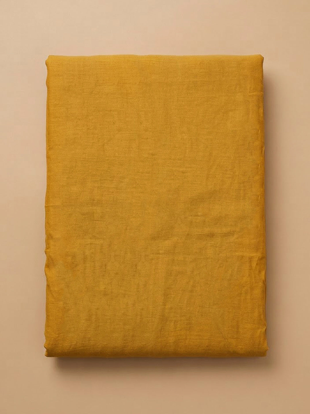 Mustard Chanderi Embroidered Unstitched Dress Material