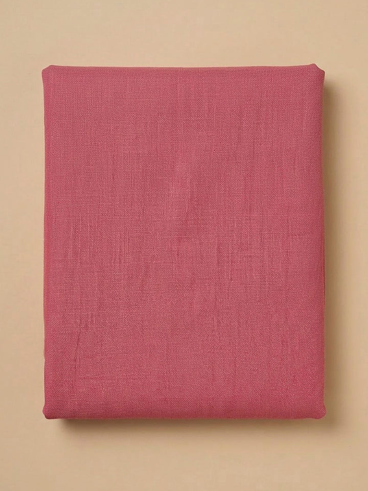 Onion Pink Cotton Blend Printed Unstitched Dress Material
