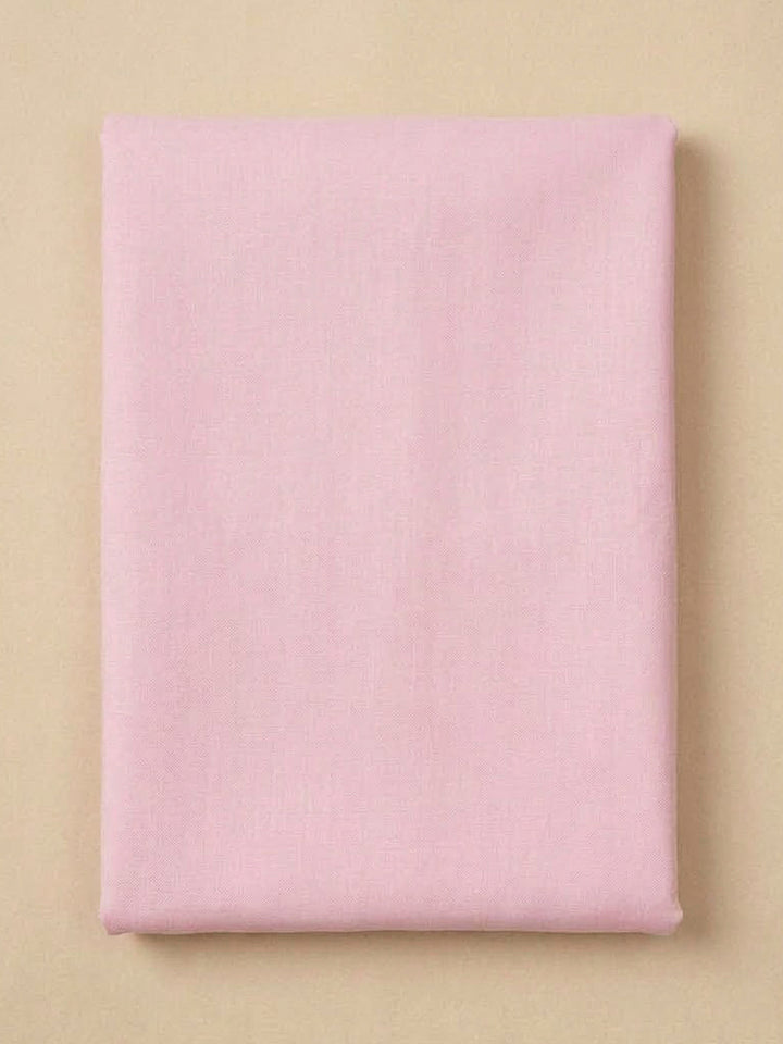 Pink Cotton Blend Printed Unstitched Dress Material