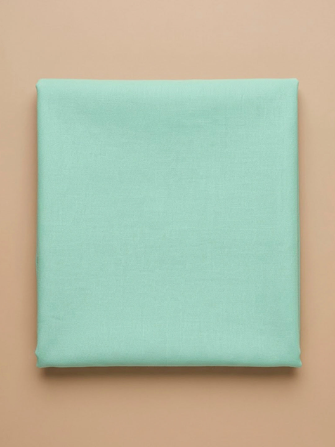 Sea Green Cotton Blend Printed Unstitched Dress Material