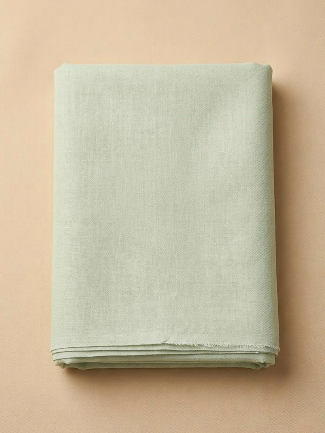 Pista Green Cotton Blend Printed Unstitched Dress Material