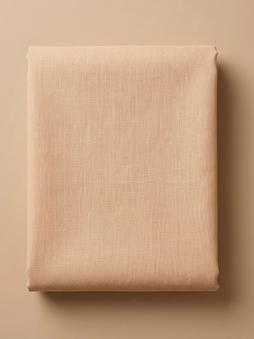 Beige Cotton Blend Printed Unstitched Dress Material