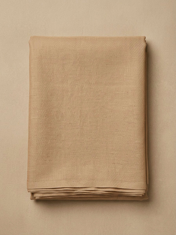 Beige Chanderi Embroidered Unstitched Dress Material
