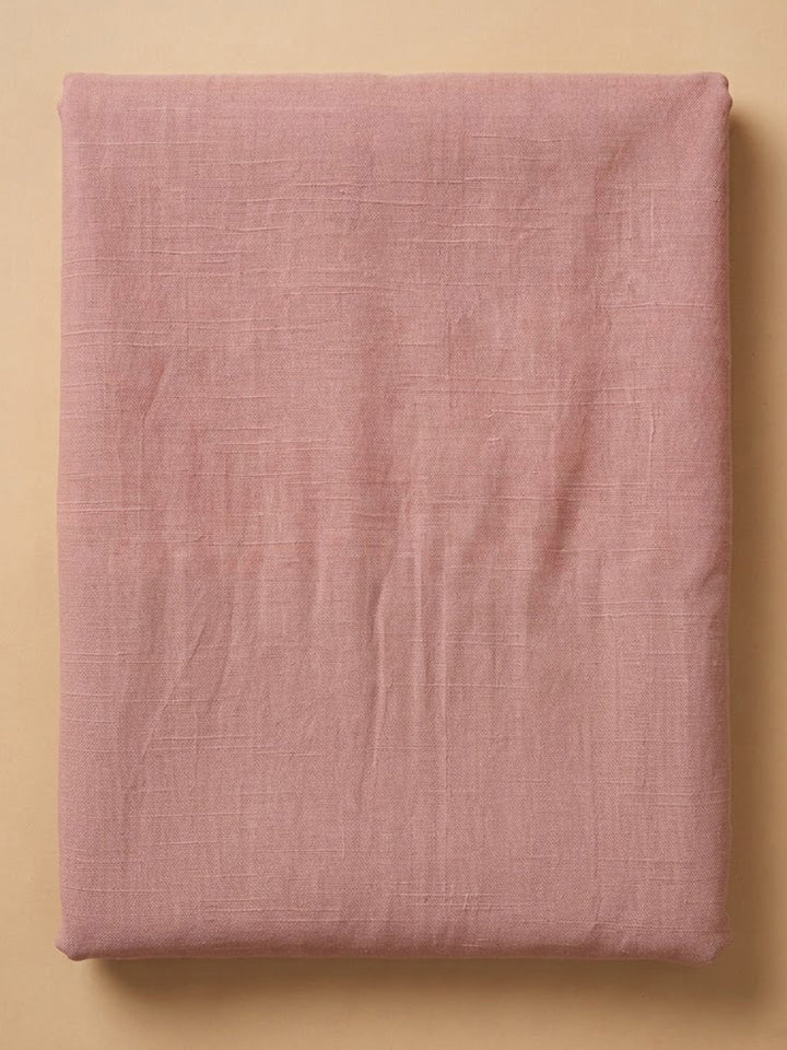 Onion-Pink Cotton Blend Embroidered Unstitched Dress Material