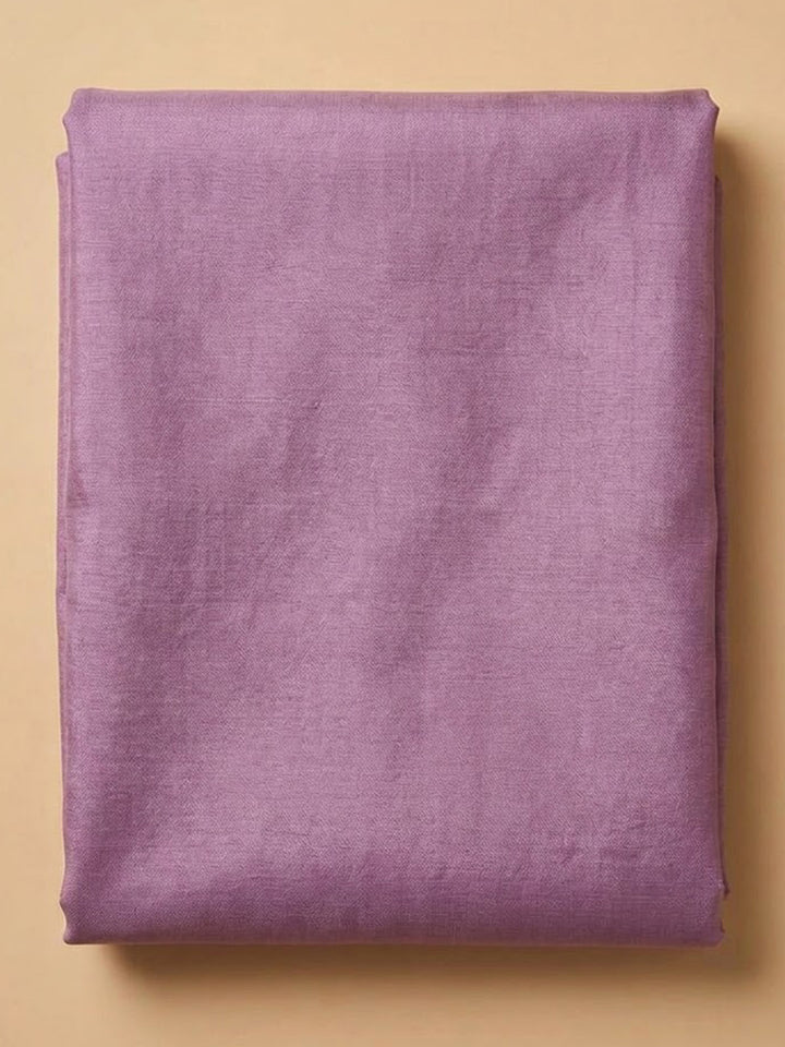 Purple Chanderi Embroidered Unstitched Dress Material