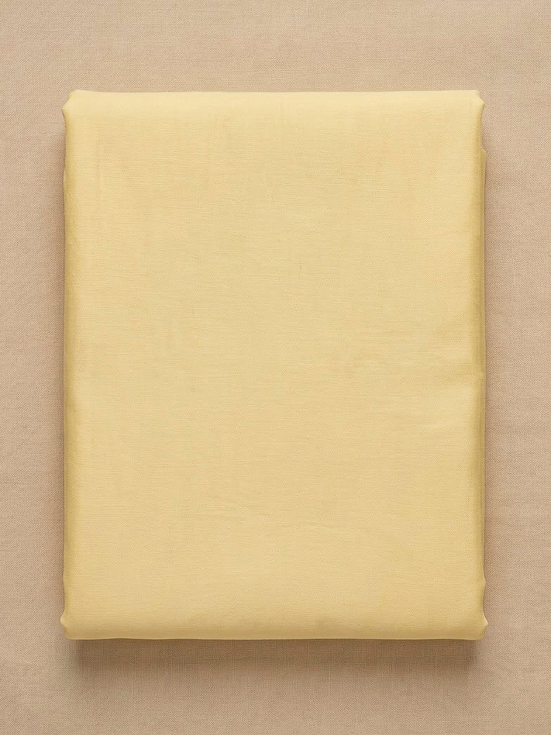 Yellow Chanderi Embroidered Unstitched Dress Material