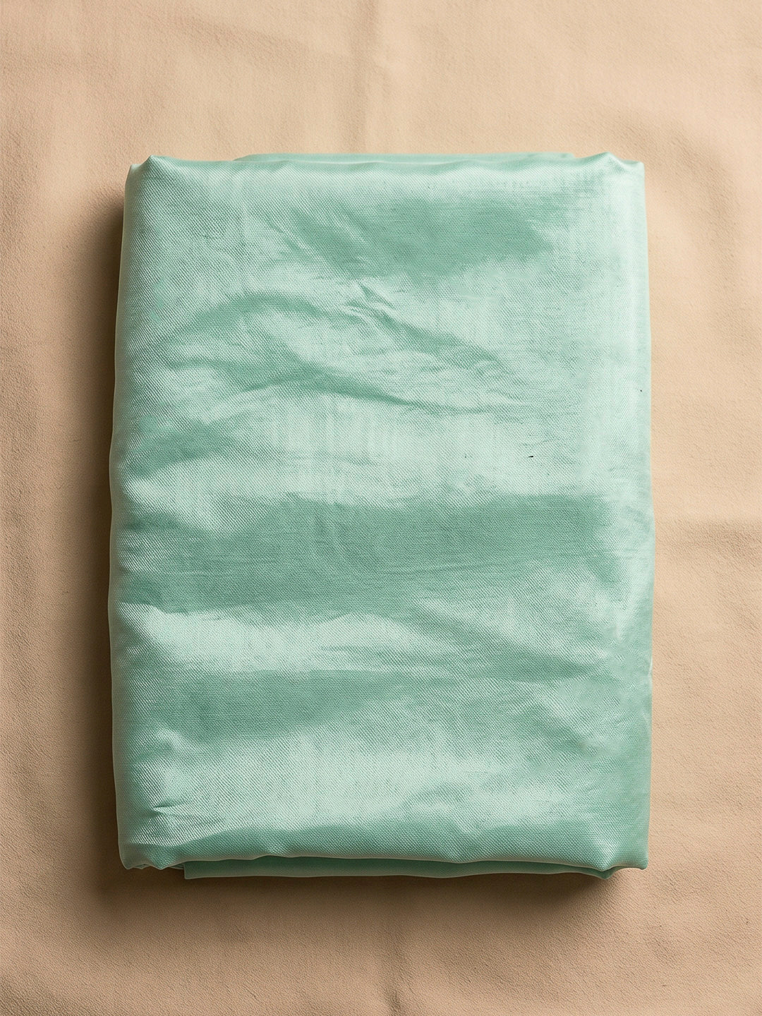 Sea Green Chanderi Embroidered Unstitched Dress Material