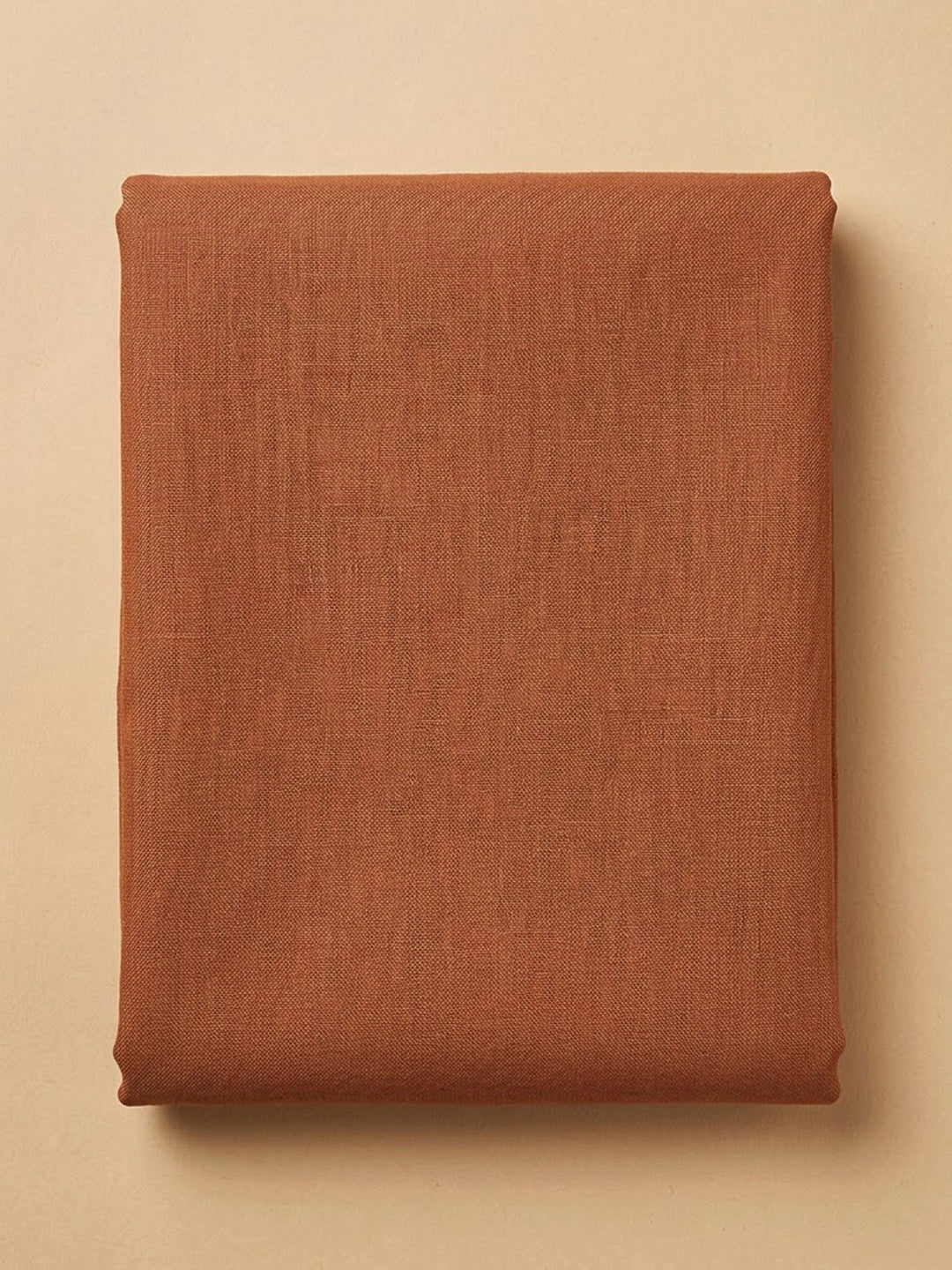Rust Chanderi Printed Unstitched Dress Material