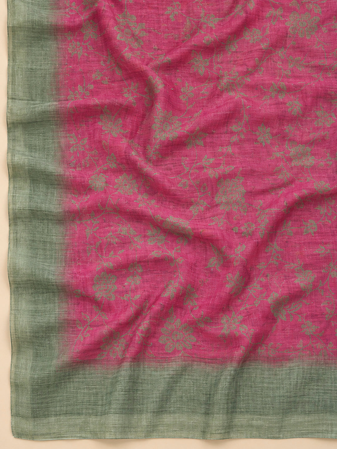 Grey Cotton Blend Embroidered Unstitched Dress Material