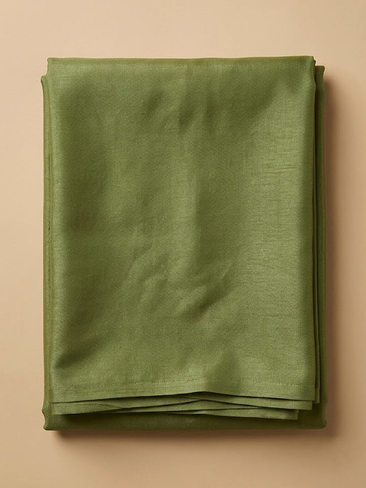 Green Tissue Embroidered Unstitched Dress Material