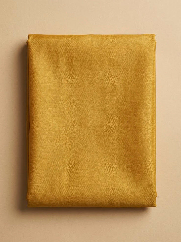 Mustard Tissue Embroidered Unstitched Dress Material