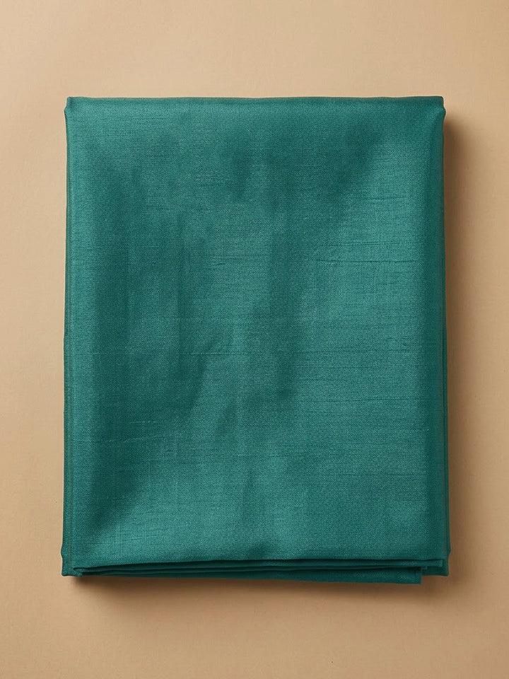 Rama Green Chanderi Embroidered Unstitched Dress Material