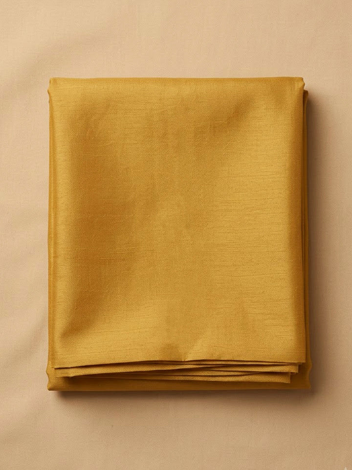 Mustard Tissue Embroidered Unstitched Dress Material
