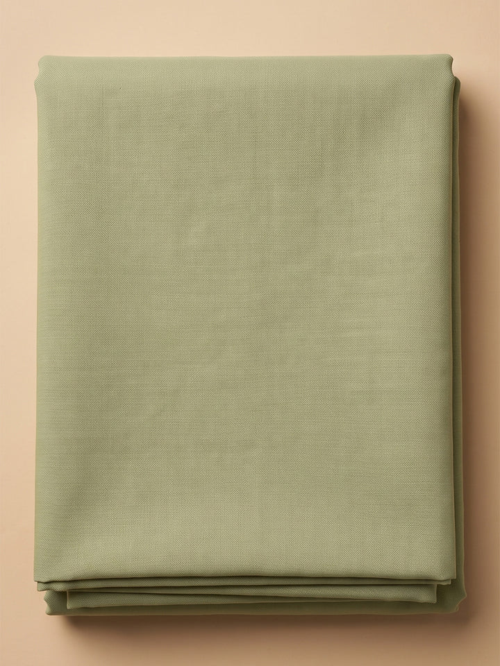 Sea-Green Chanderi Embroidered Unstitched Dress Material