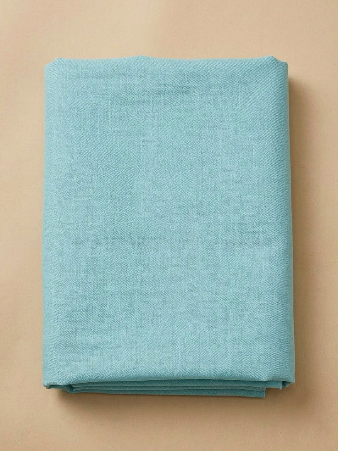 Sky Blue Chanderi Embroidered Unstitched Dress Material