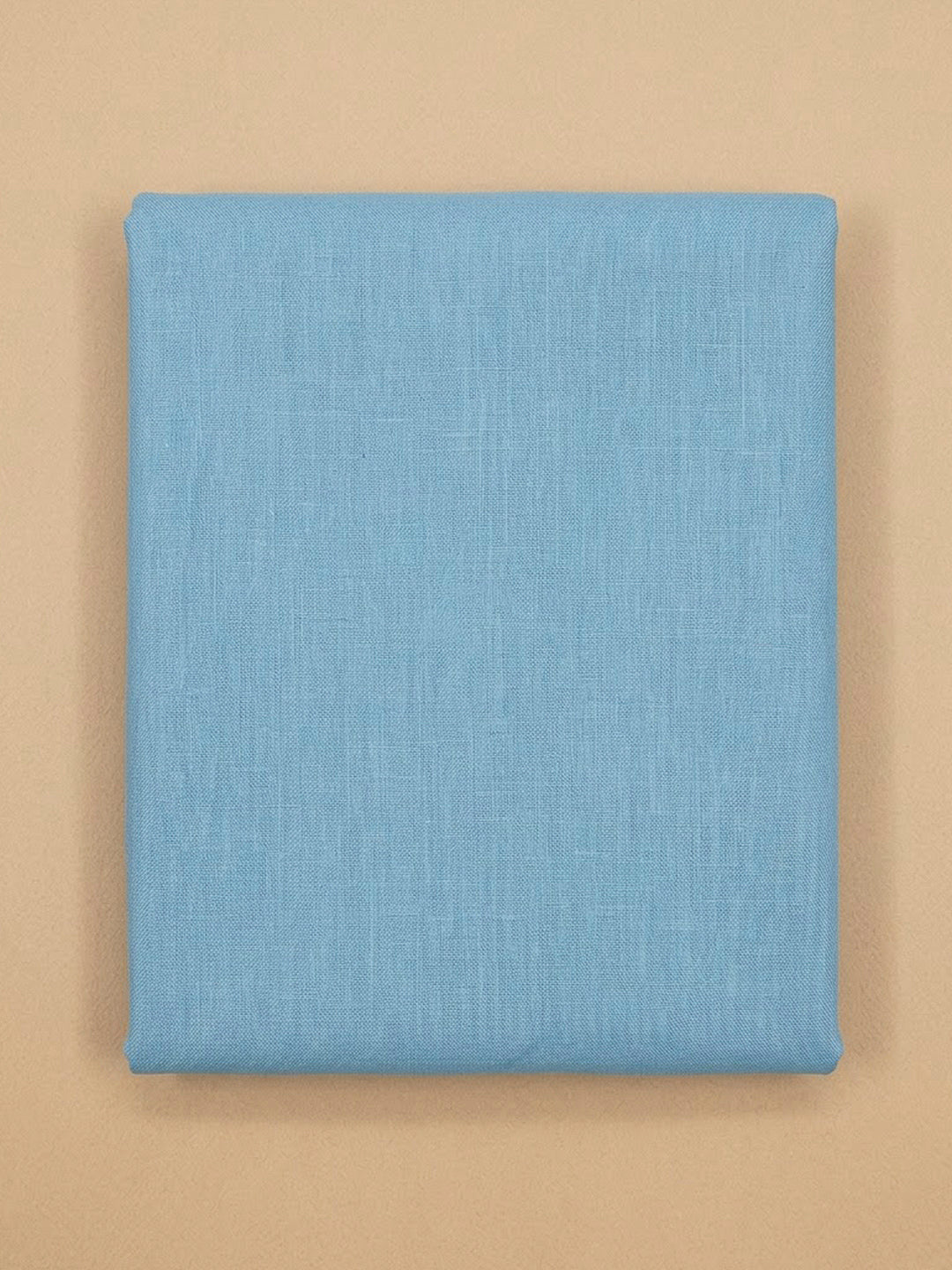 Blue Chanderi Embroidered Unstitched Dress Material