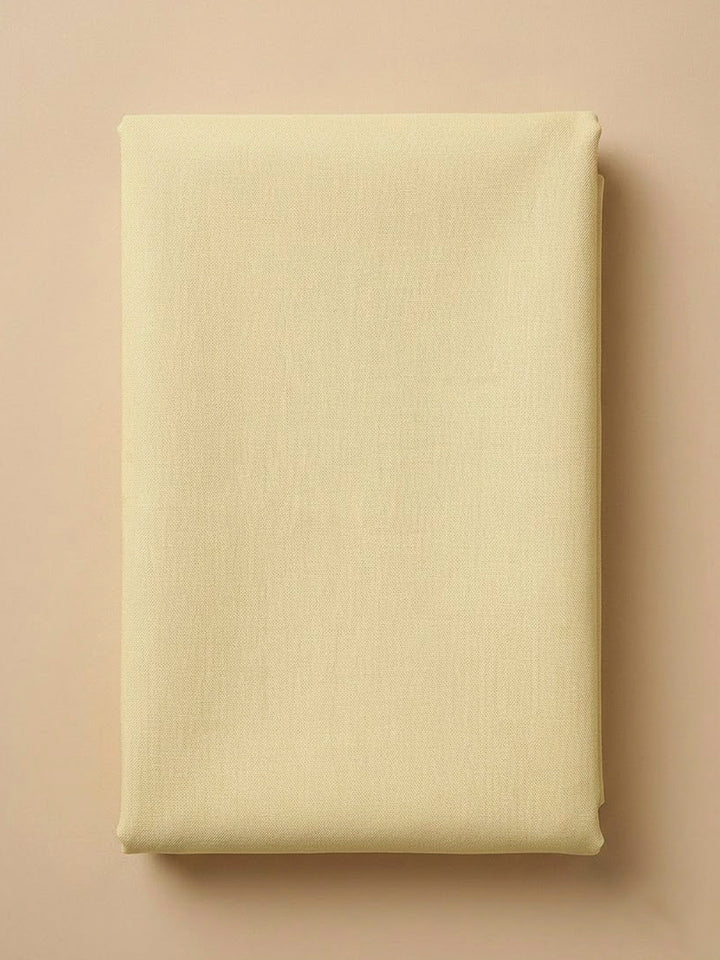 Yellow Chanderi Embroidered Unstitched Dress Material