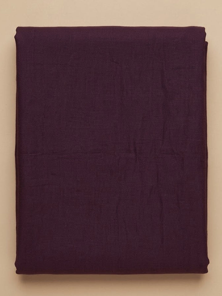 Purple Organza Embroidered Unstitched Dress Material