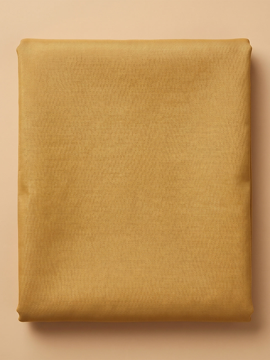 Beige Chanderi Embroidered Unstitched Dress Material