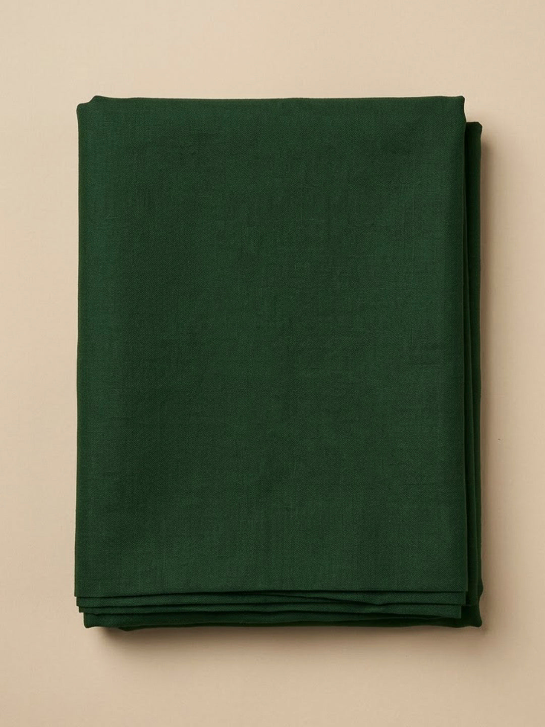 Bottle Green Chanderi Embroidered Unstitched Dress Material