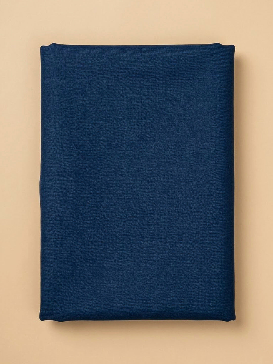 Navy Blue Chanderi Embroidered Unstitched Dress Material