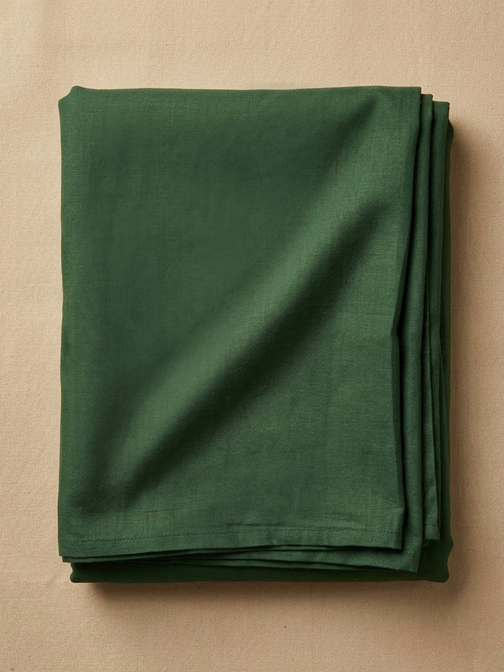Aqua Green Chanderi Embroidered Unstitched Dress Material