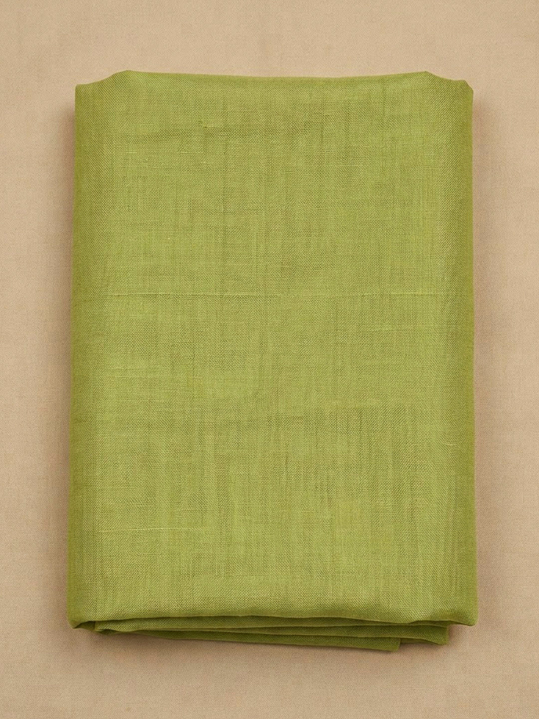 Pista Green Chanderi Embroidered Unstitched Dress Material
