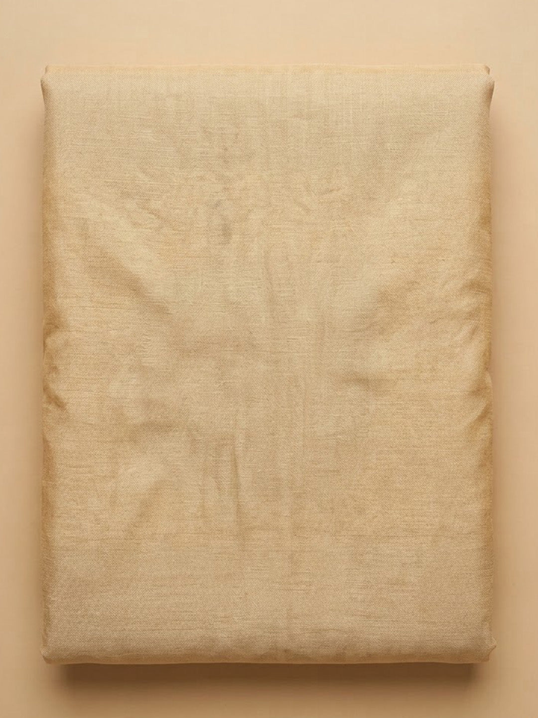 Beige Organza Printed Unstitched Dress Material