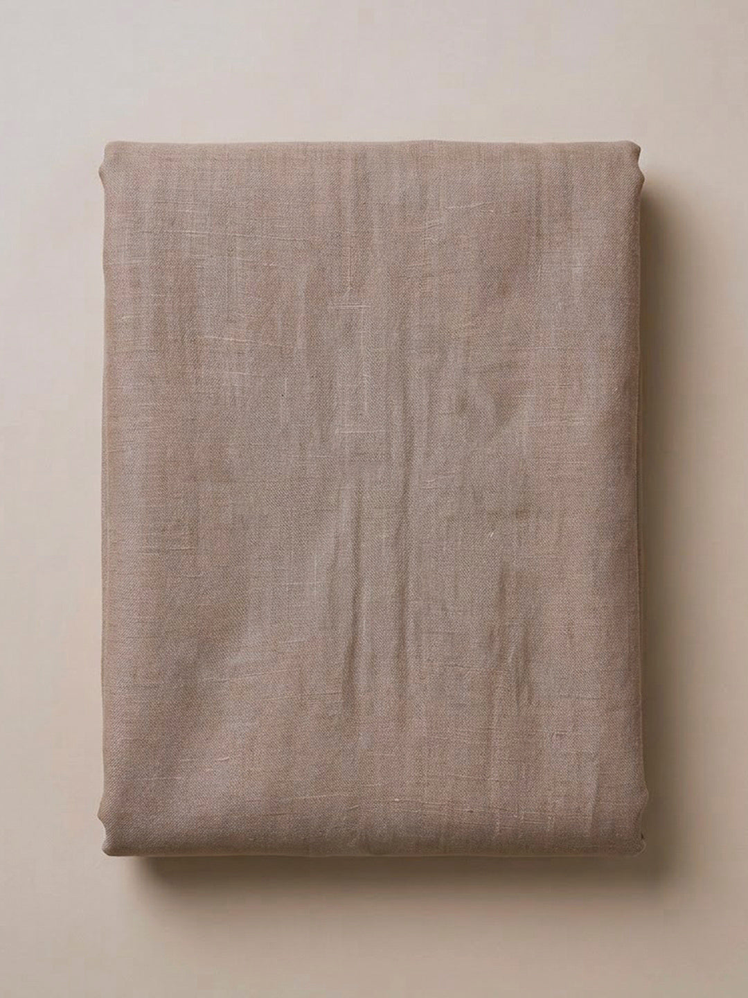 Beige Organza Embroidered Unstitched Dress Material