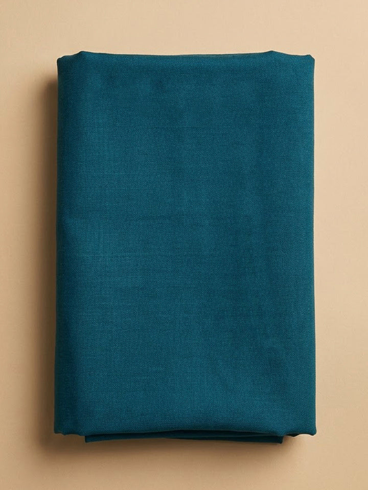 Blue Organza Embroidered Unstitched Dress Material