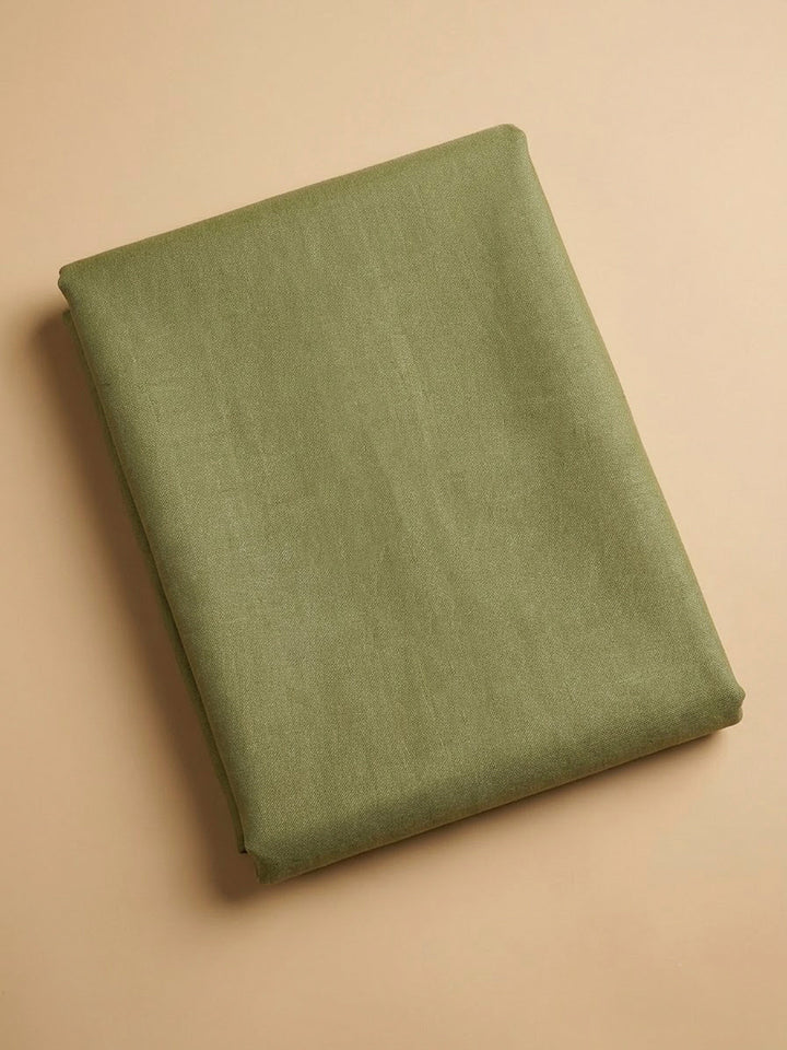Pista Green Chanderi Embroidered Unstitched Dress Material