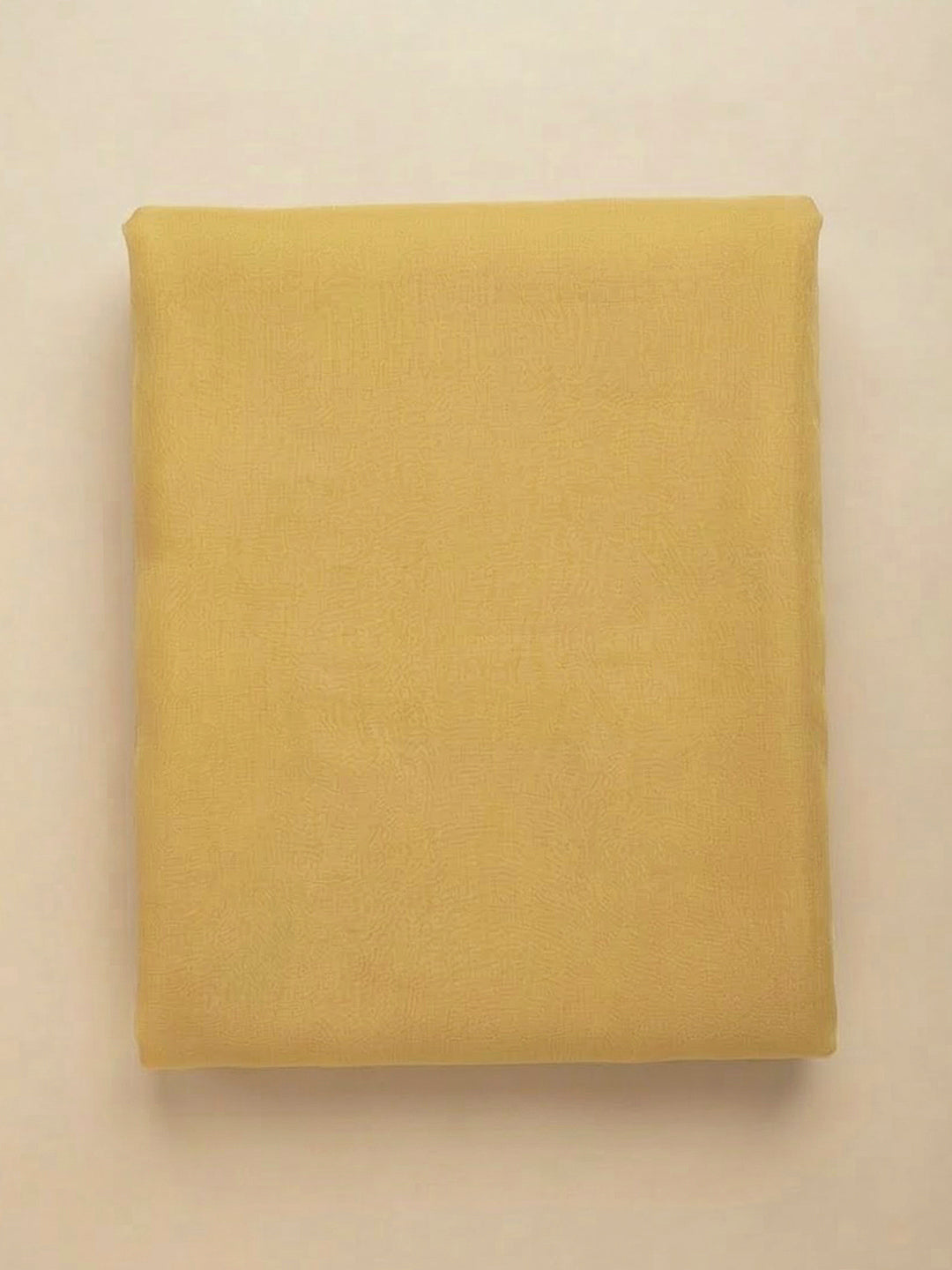 Yellow Organza Embroidered Unstitched Dress Material