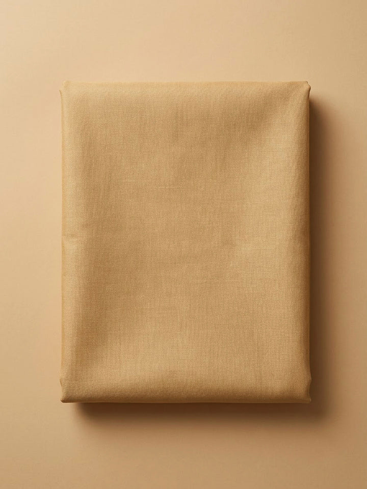 Beige Organza Printed Unstitched Dress Material