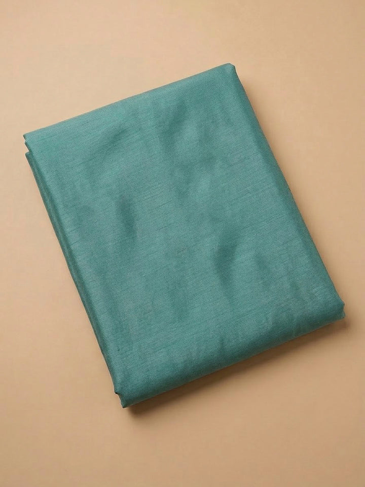 Rama Green Organza Printed Unstitched Dress Material