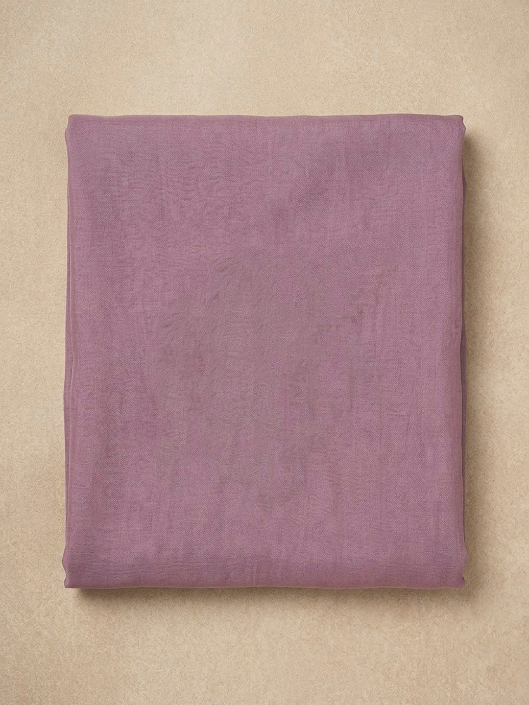 Lavender Organza Embroidered Unstitched Dress Material