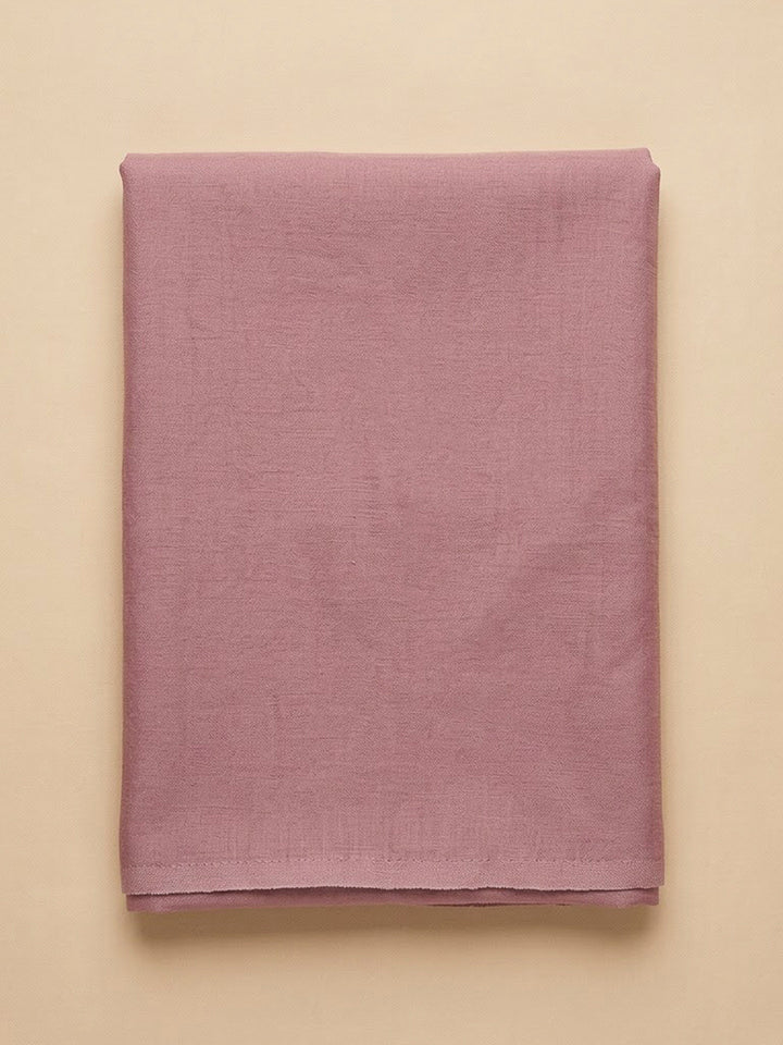 Onion Pink Organza Embroidered Unstitched Dress Material
