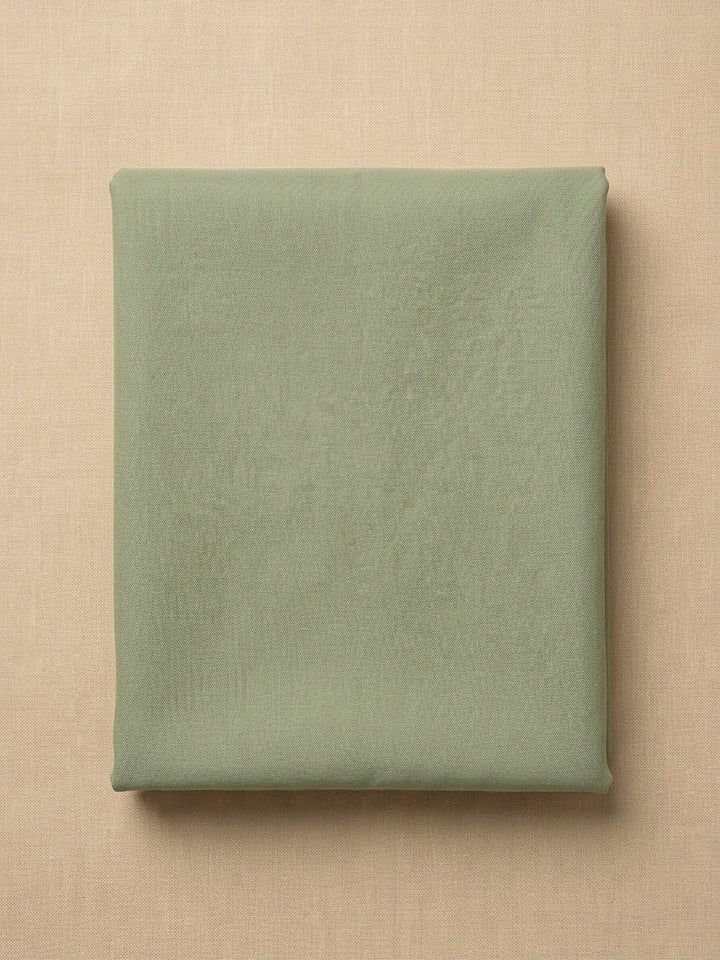 Pista Green Organza Embroidered Unstitched Dress Material