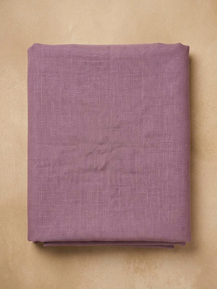 Lavender Chanderi Embroidered Unstitched Dress Material