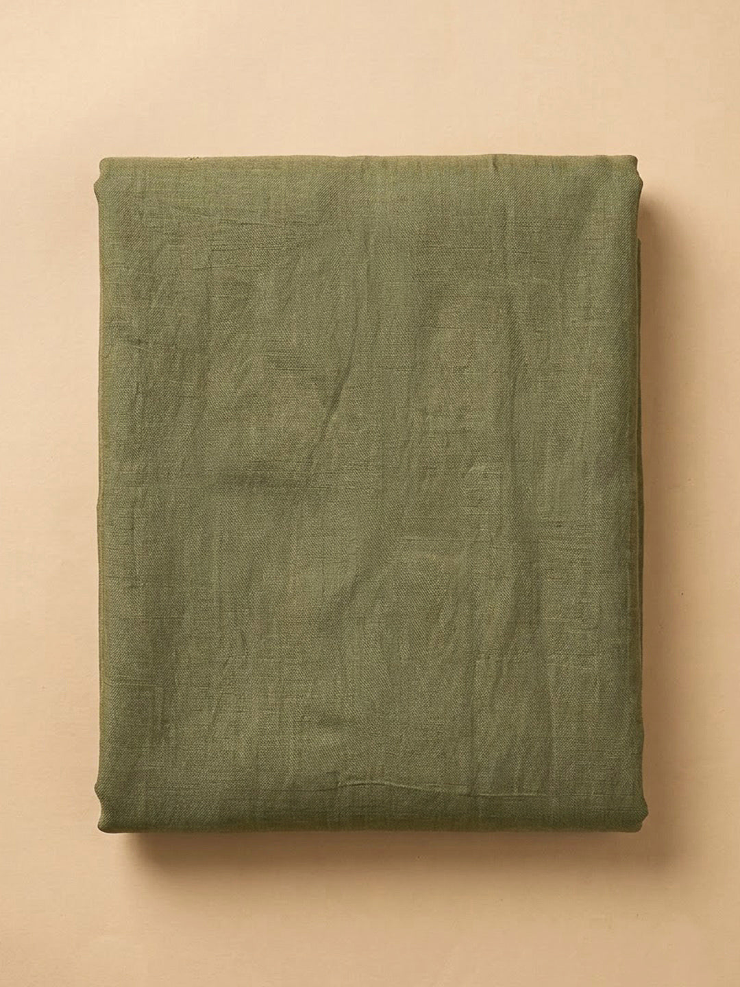 Olive Green Organza Embroidered Unstitched Dress Material