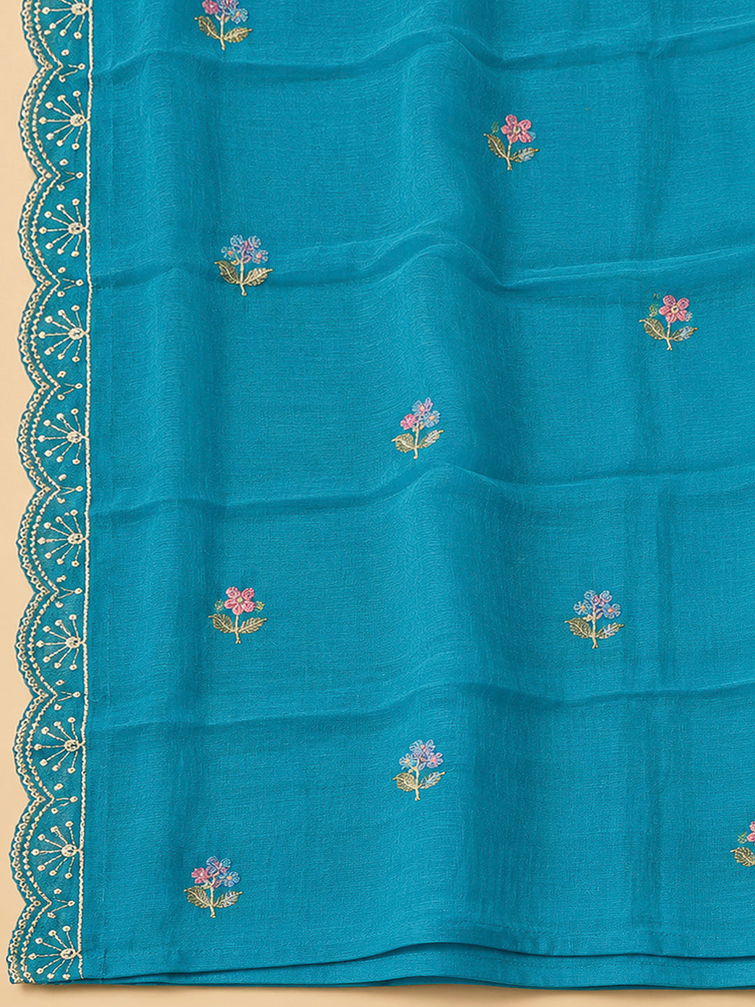 Firozee Cotton Blend Embroidered Unstitched Dress Material
