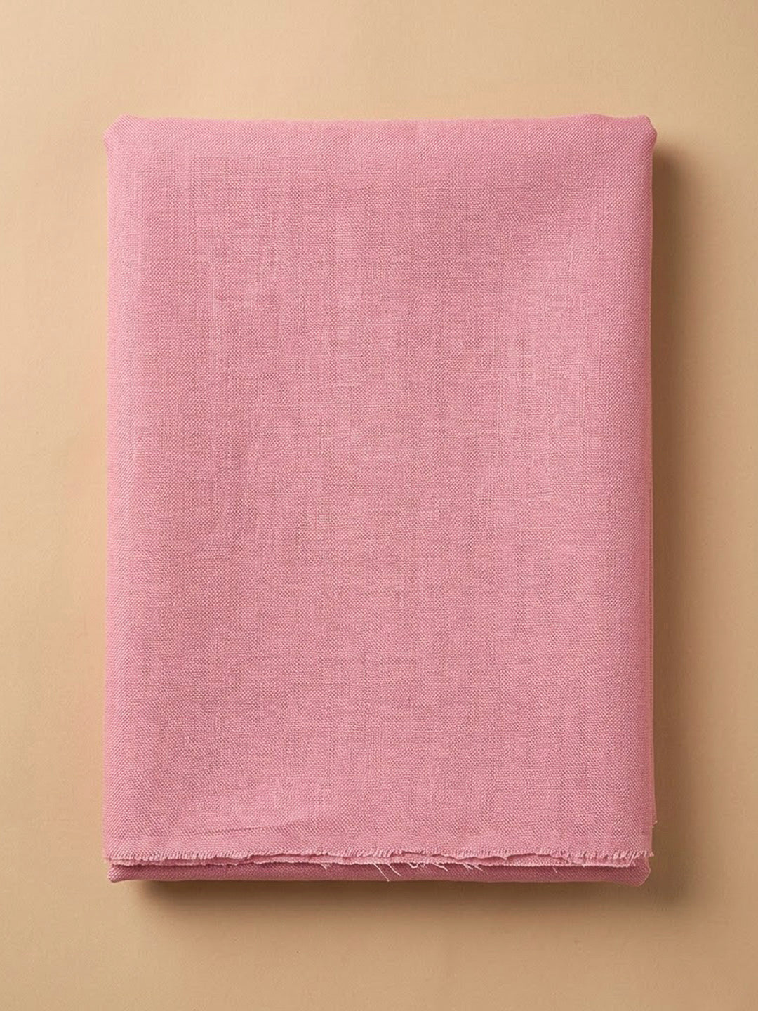 Peach Organza Embroidered Unstitched Dress Material