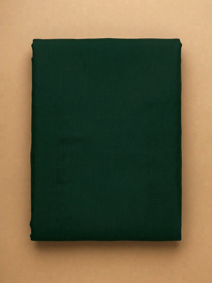 Green Organza Embroidered Unstitched Dress Material