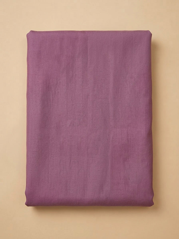 Purple Organza Embroidered Unstitched Dress Material
