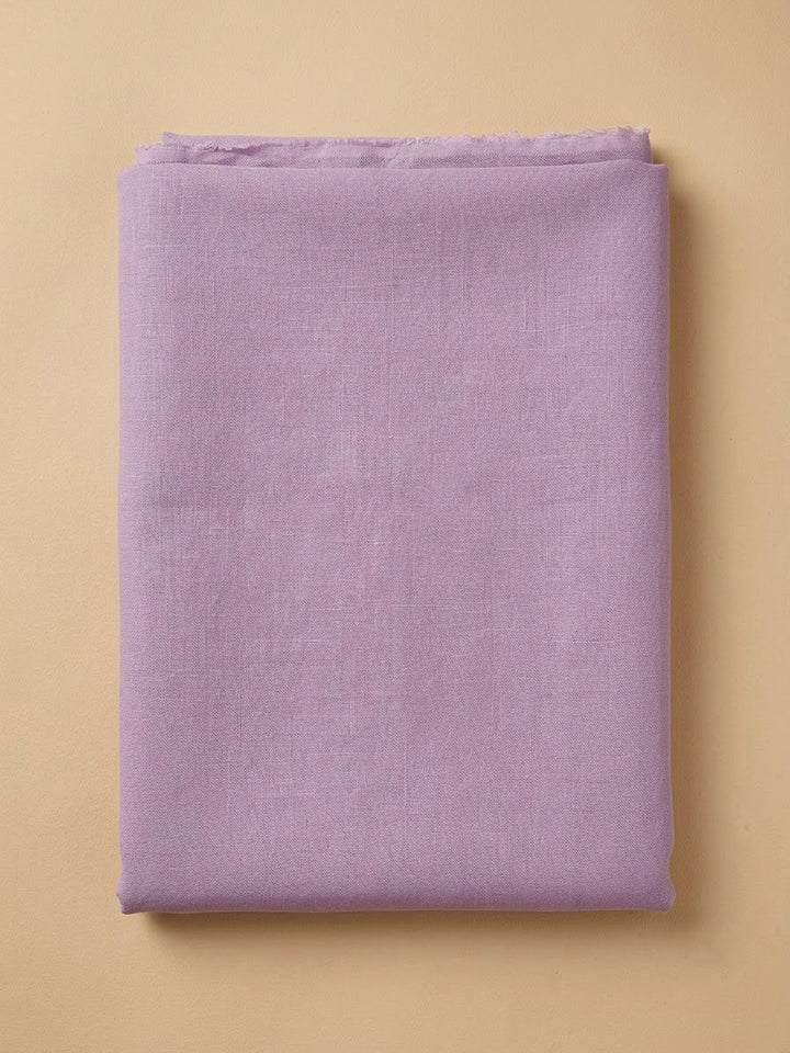 Purple Chanderi Embroidered Unstitched Dress Material