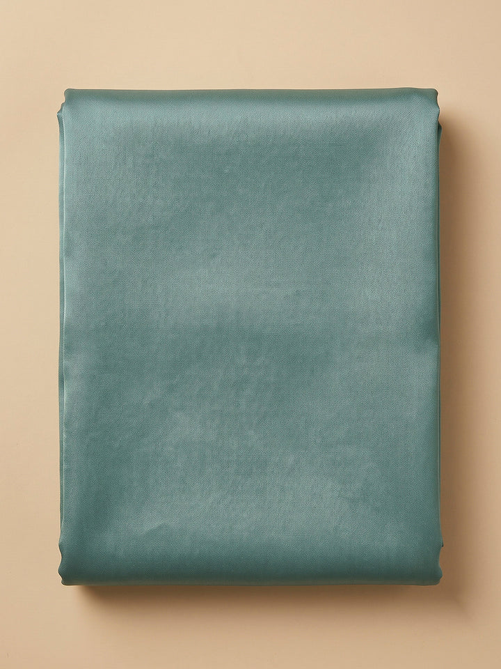 Rama Green Tissue Embroidered Unstitched Dress Material