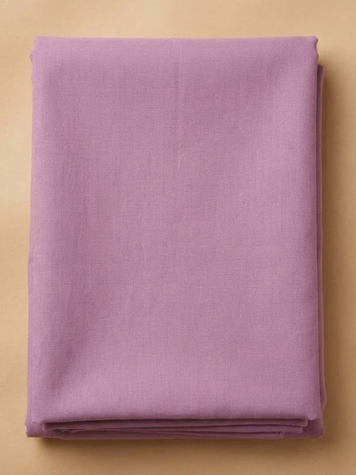 Lavender Chanderi Embroidered Unstitched Dress Material