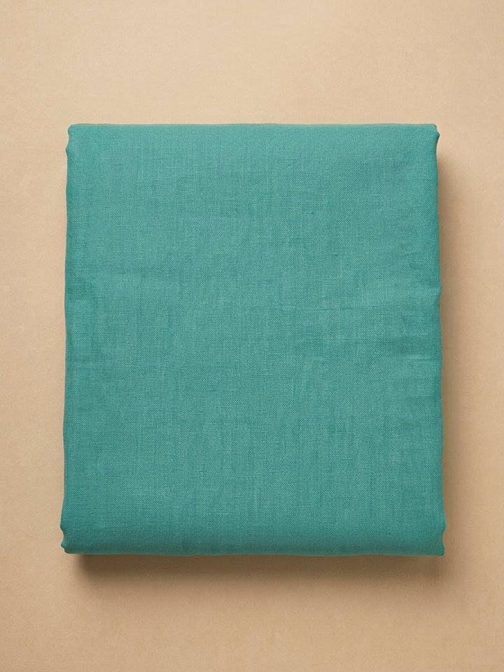 Sea Green Chanderi Embroidered Unstitched Dress Material