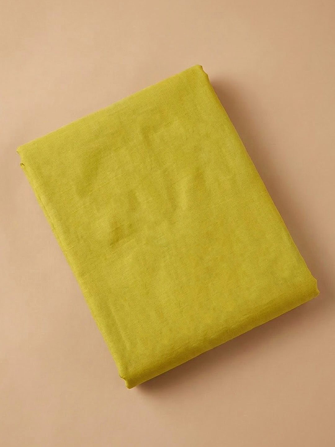 Yellow Chanderi Embroidered Unstitched Dress Material