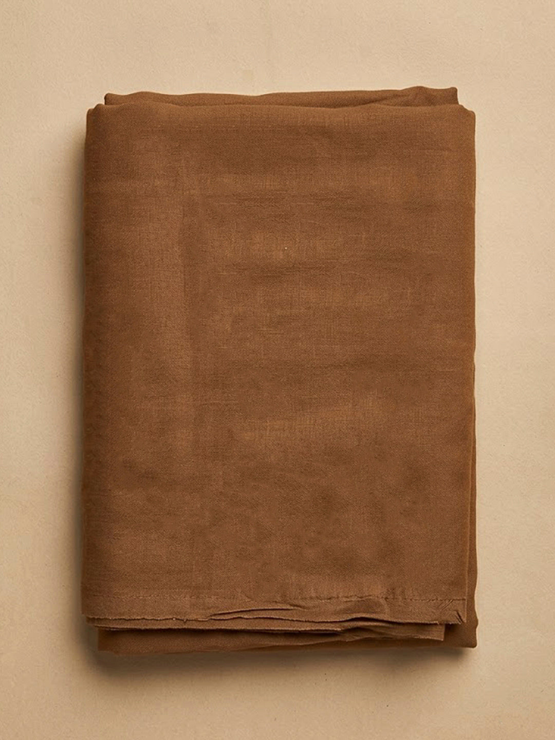 Rust Chanderi Printed Unstitched Dress Material